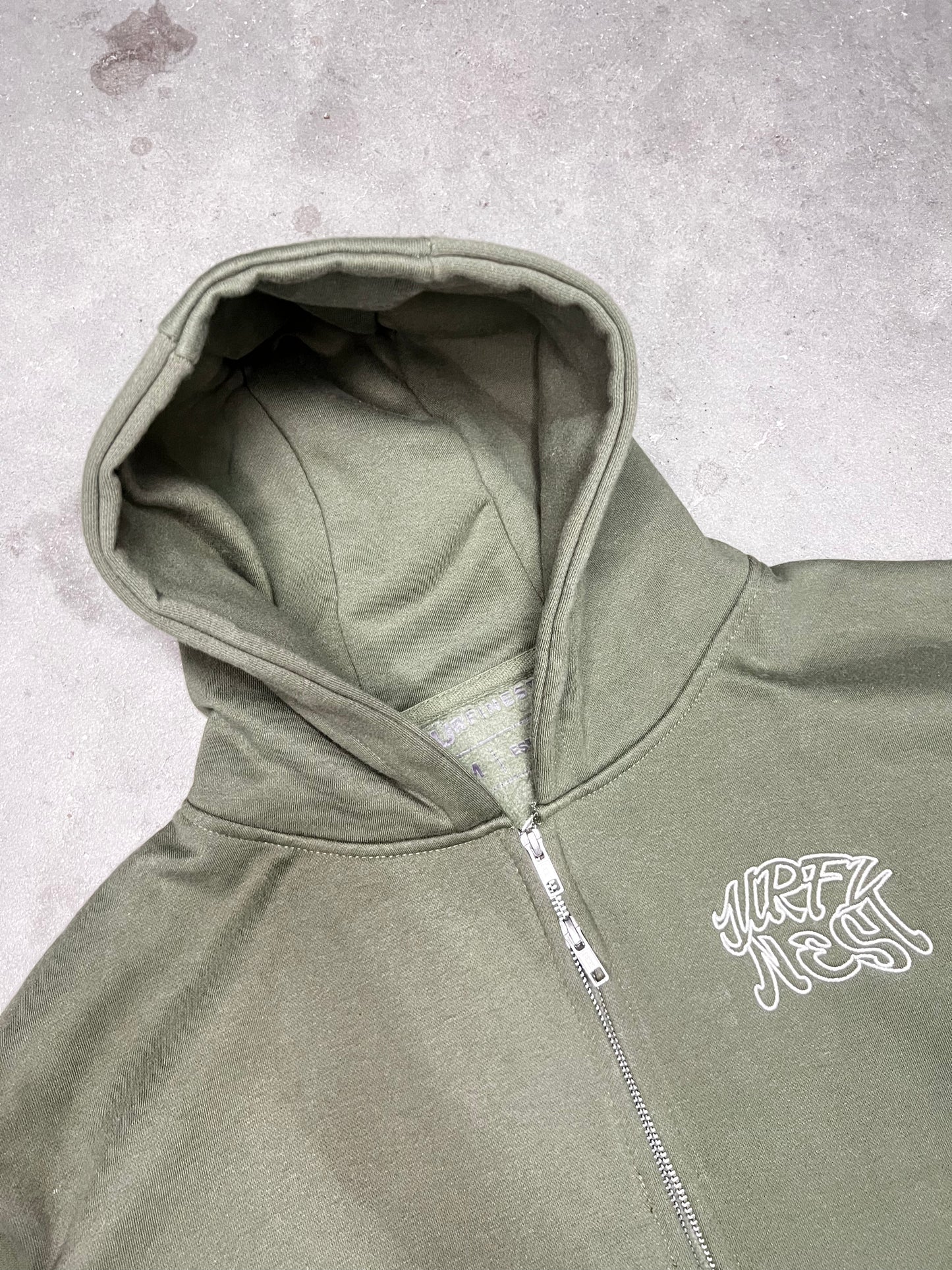ST EARTHY GREEN ZIP-UP