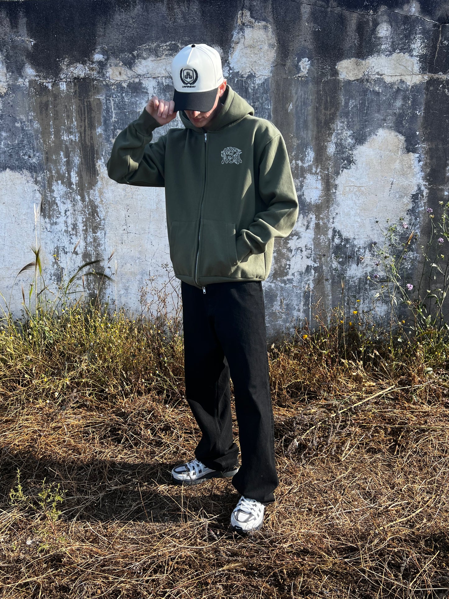 ST EARTHY GREEN ZIP-UP