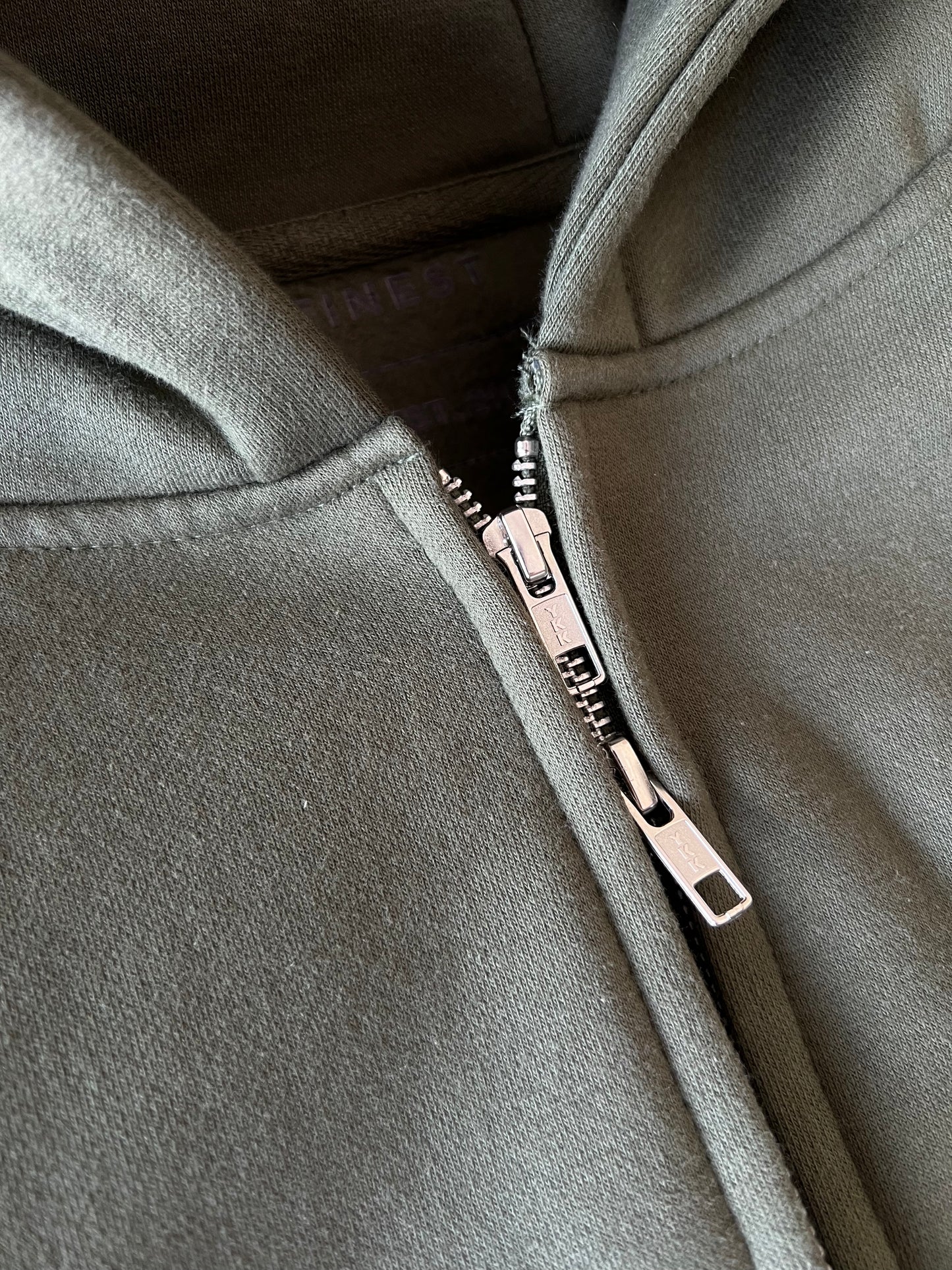 ST EARTHY GREEN ZIP-UP