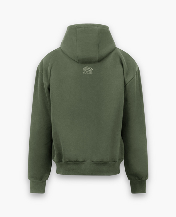 ST EARTHY GREEN ZIP-UP