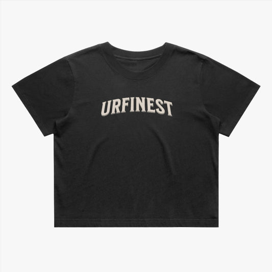 URFINEST WOMEN'S BASIC FADED CROP TEE