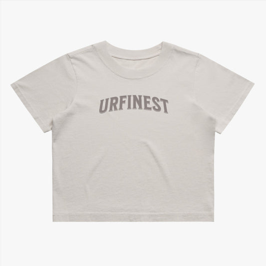 URFINEST WOMEN'S BASIC FADED CROP TEE