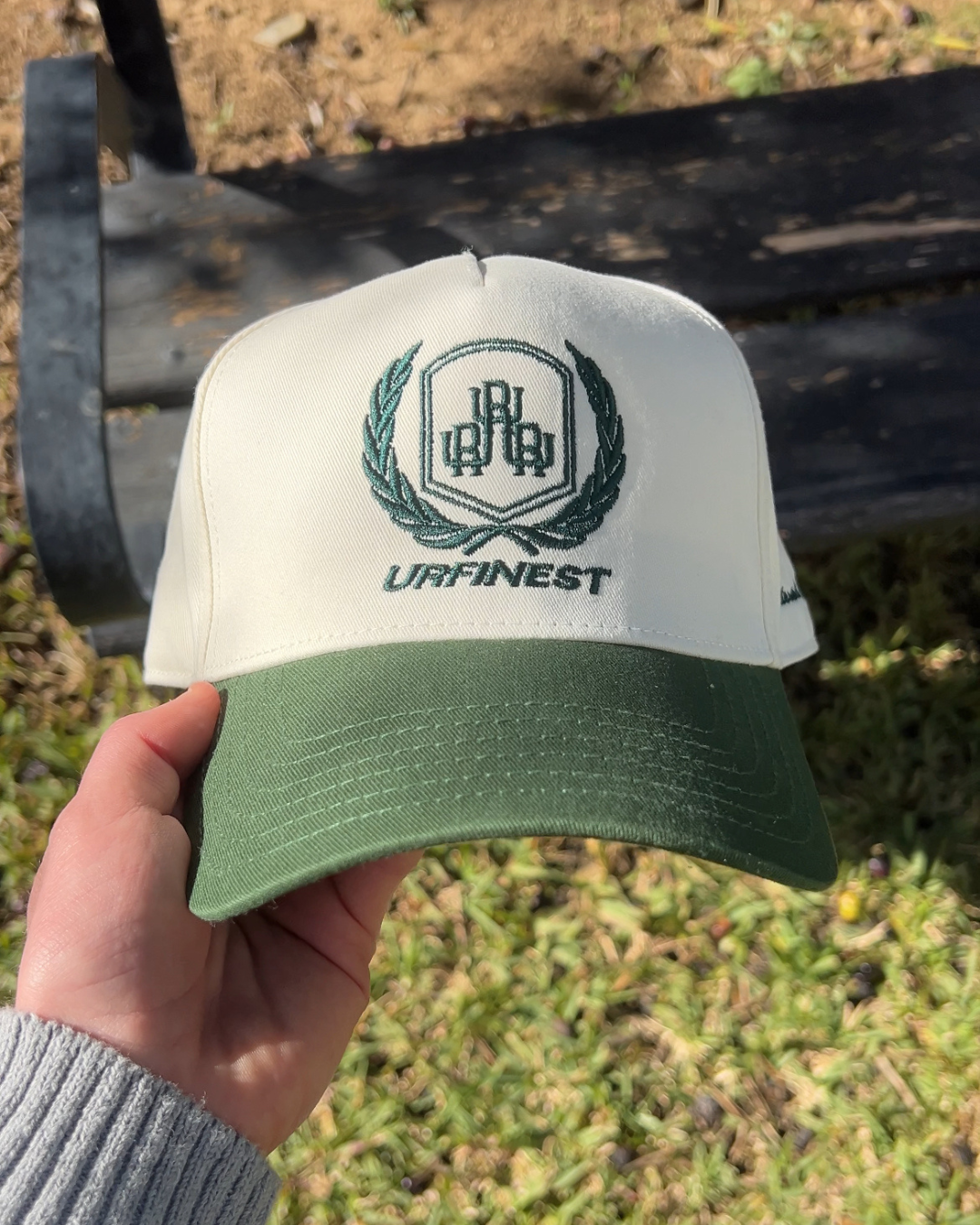 URFINEST CREST FOREST GREEN CAP