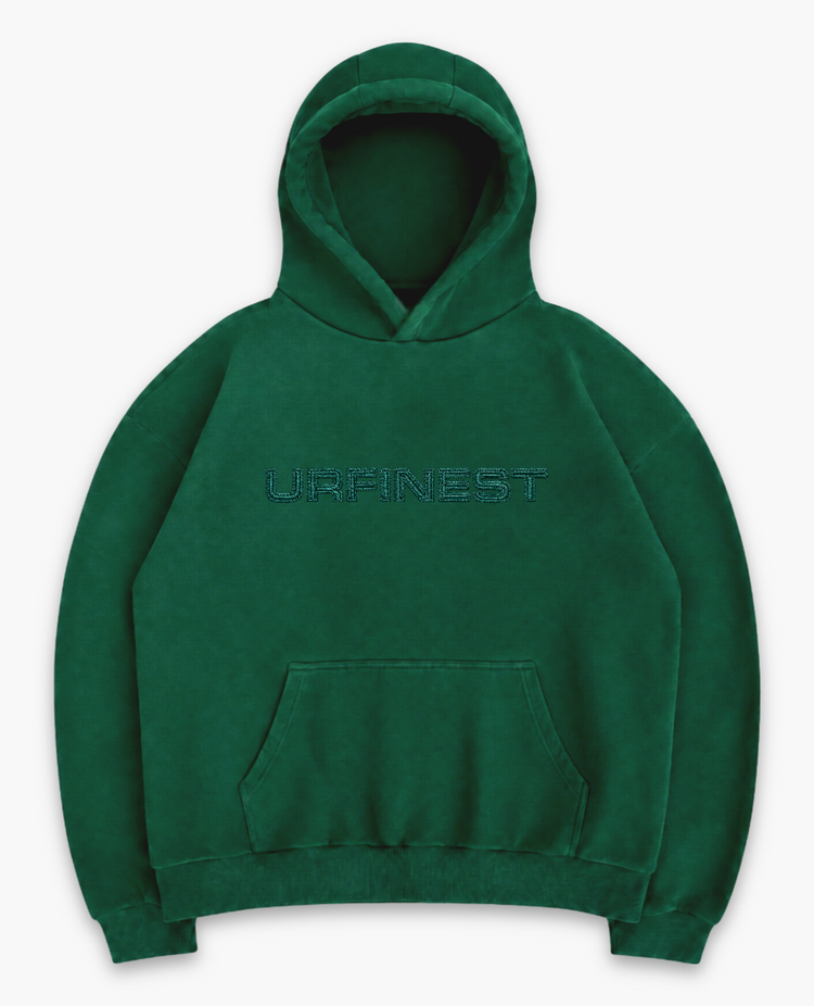 BOTTLE GREEN CHAIN HOODIE