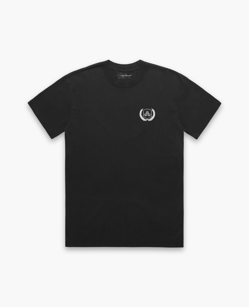 CREST BLACK T-SHIRT