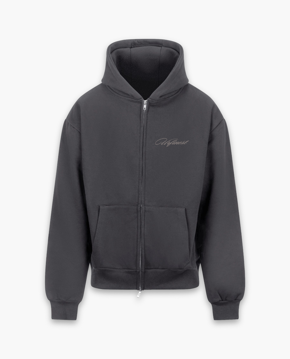 URFINEST CHARCOAL ZIP-UP