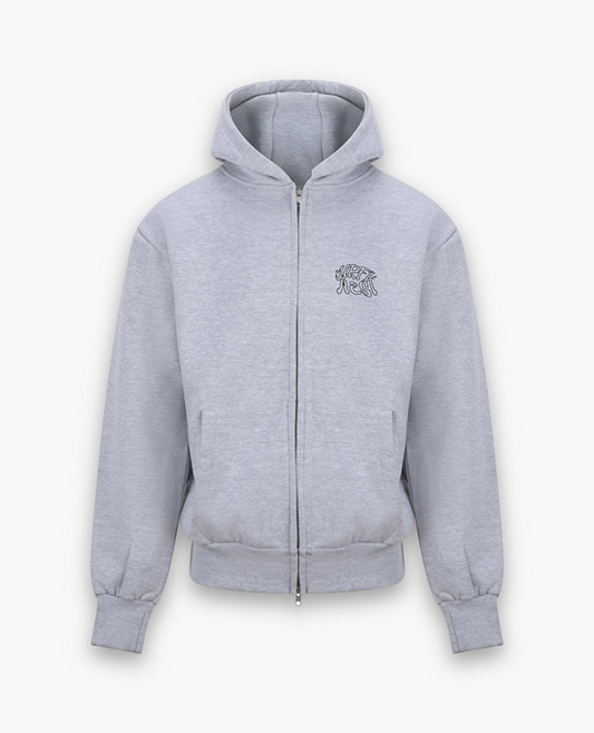 ST HEATHER GREY ZIP-UP