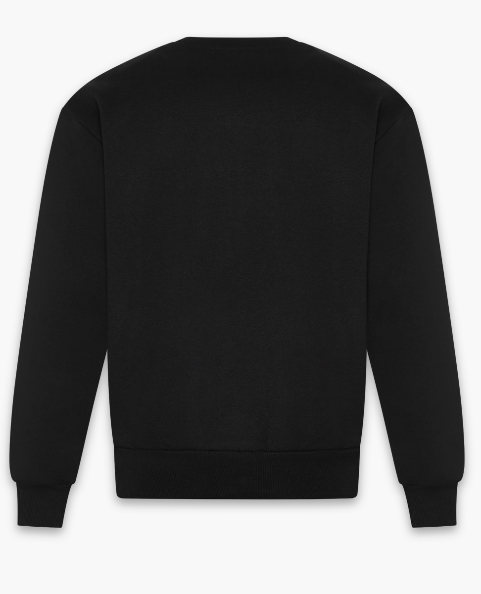 URFINEST CREST BLACK SWEATSHIRT