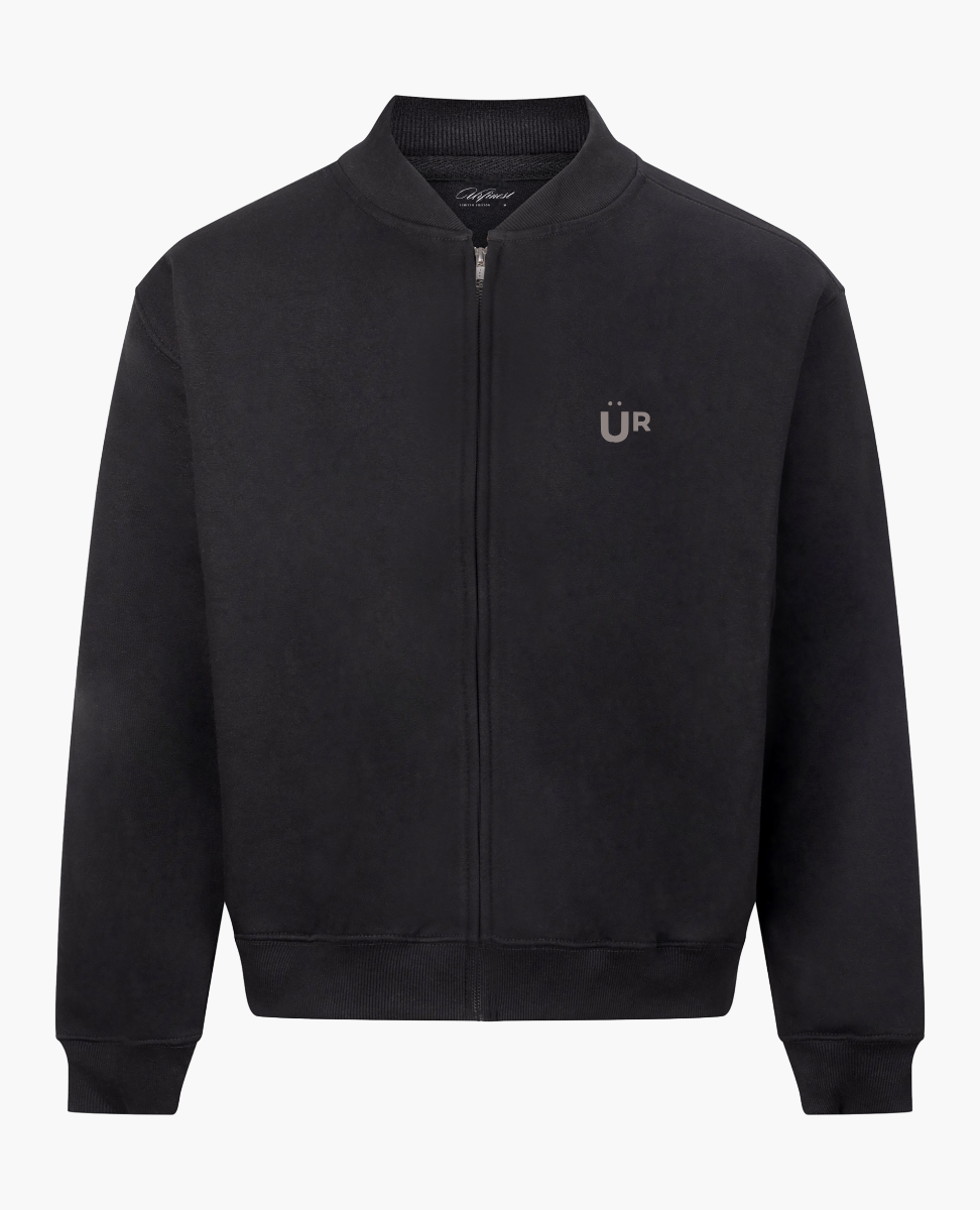 U BLACK ZIP JACKET
