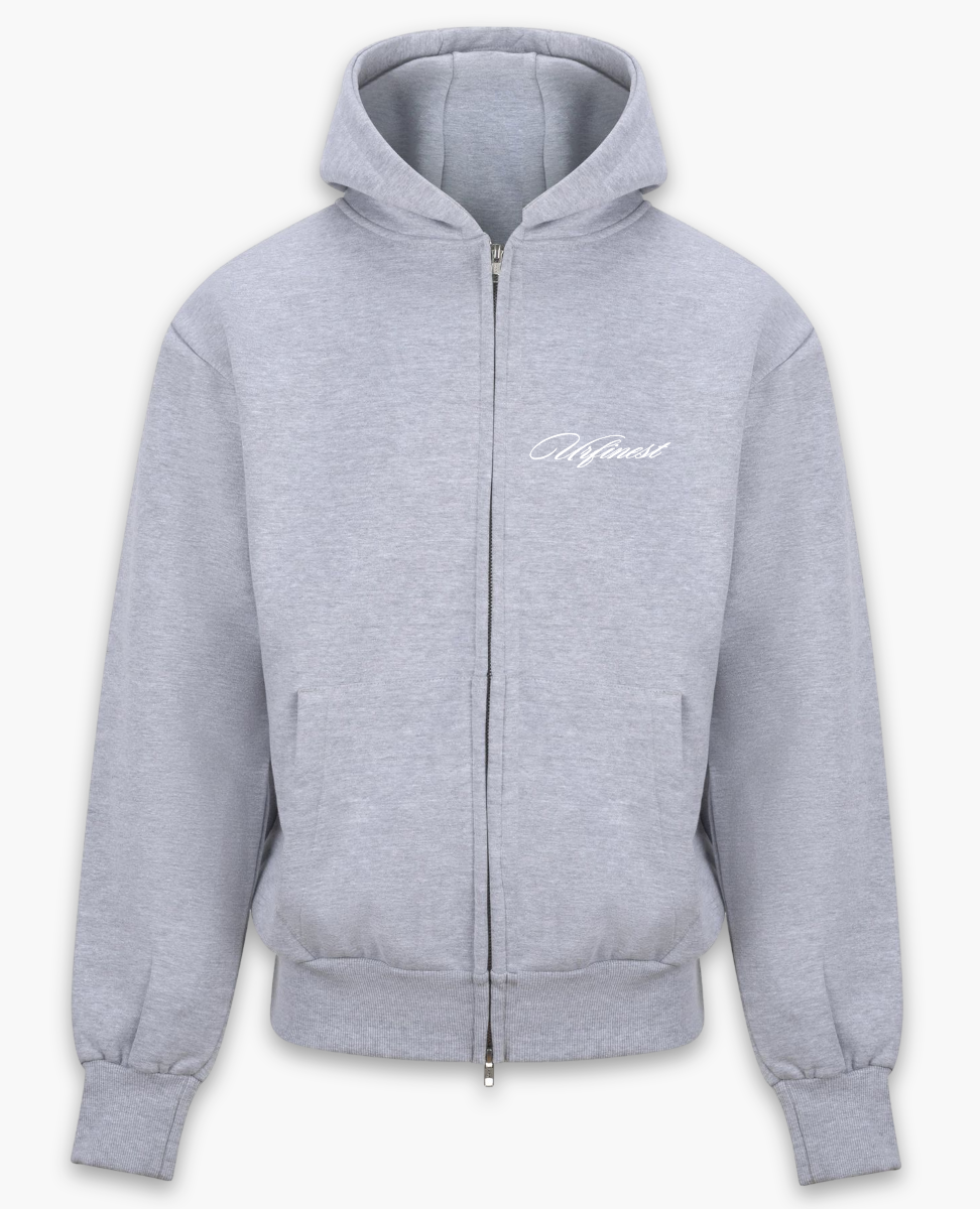 URFINEST HEATHER GREY ZIP-UP