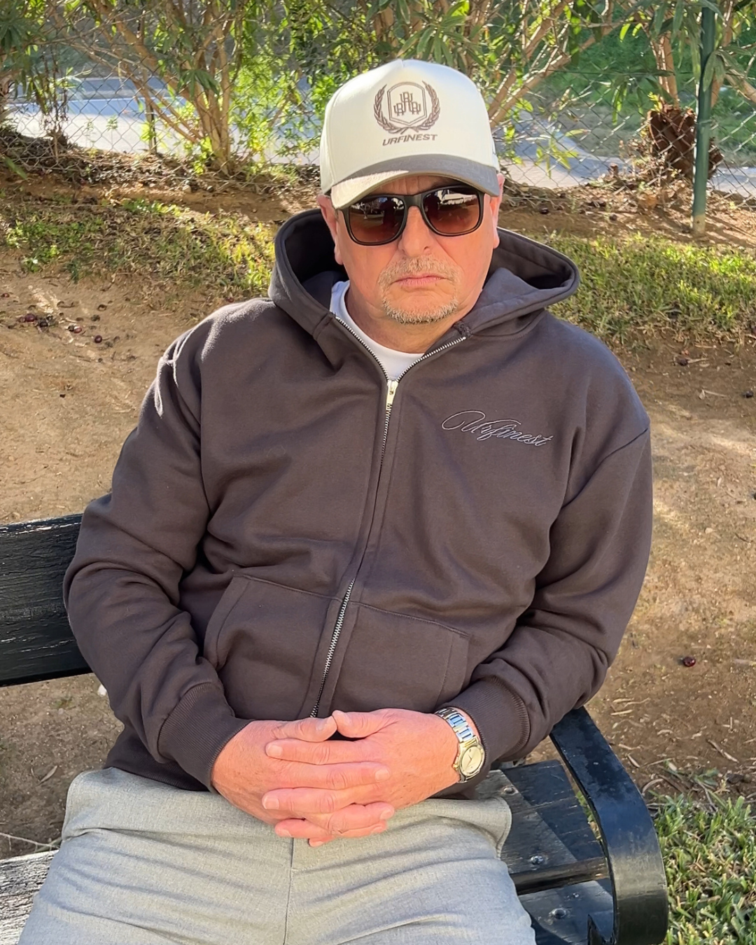 URFINEST CHARCOAL ZIP-UP