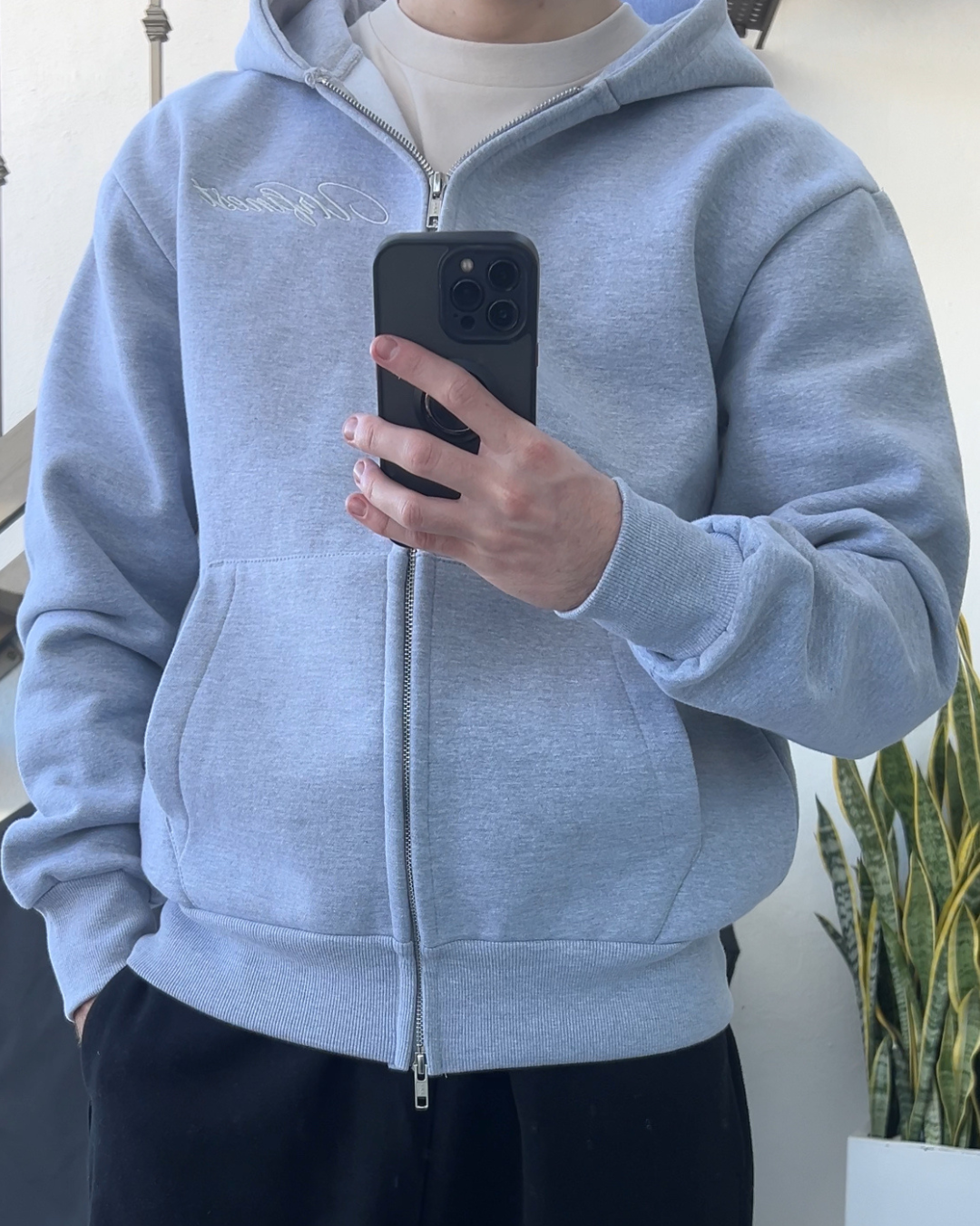 URFINEST HEATHER GREY HOODIE